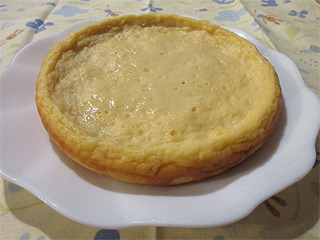 7月チーズ無しチーズケーキ切る前
